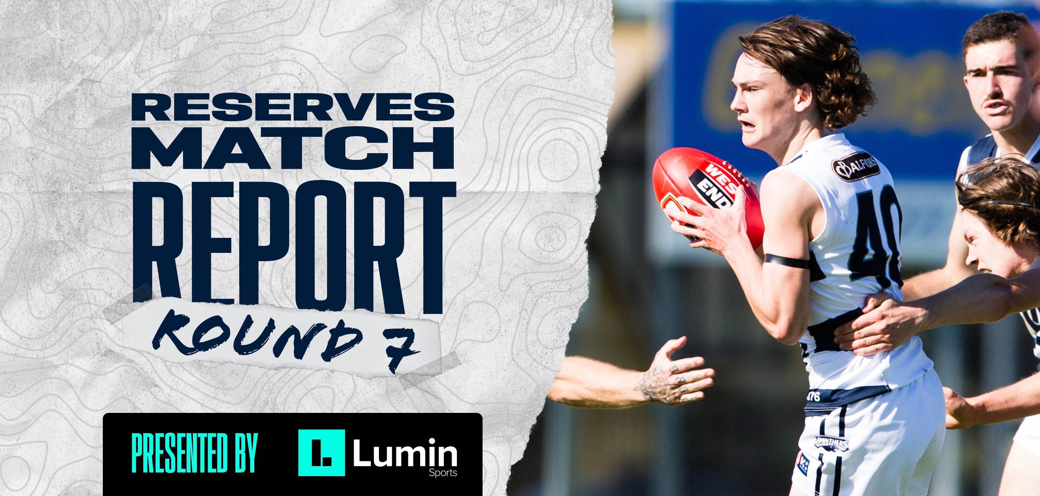 Lumin Sports Match Report: Reserves Round 7 vs Glenelg Lumin Sports Match Report: Reserves Round 7 vs Glenelg